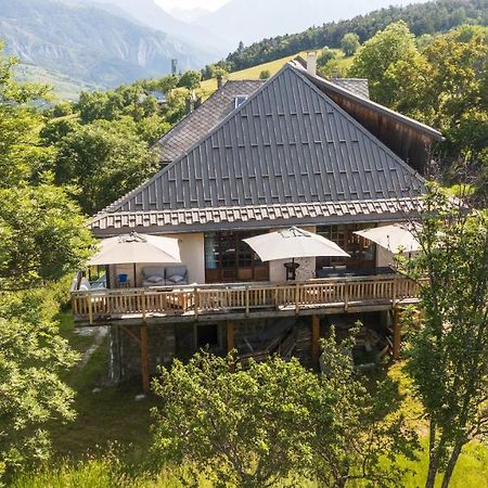 Superbe Ferme Renovee En Chalet De Luxe En Pleine Nature Barcelonnette Eksteriør bilde