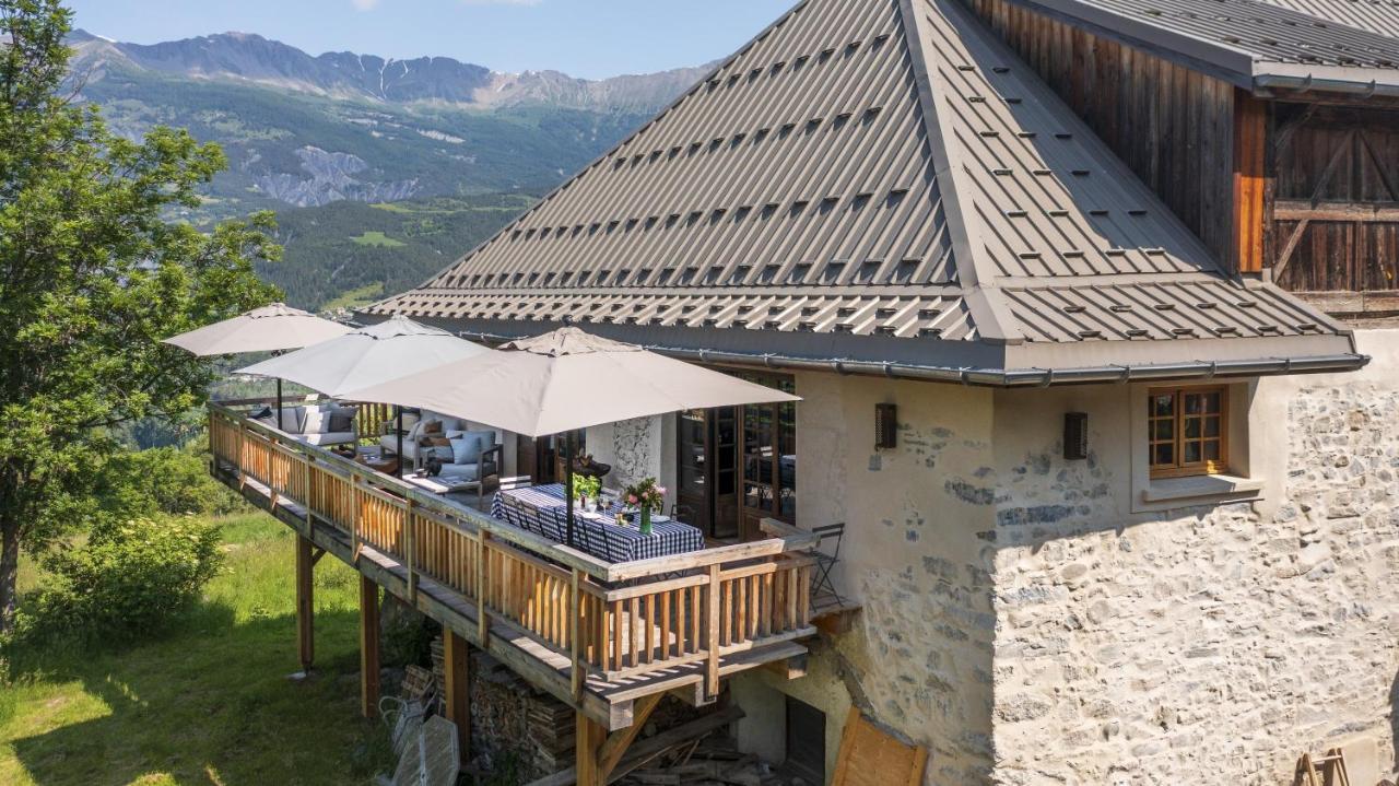 Superbe Ferme Renovee En Chalet De Luxe En Pleine Nature Barcelonnette Eksteriør bilde
